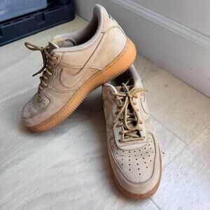 Nike Air Force 1 Low Flax Wheat Size 8.5 Mens